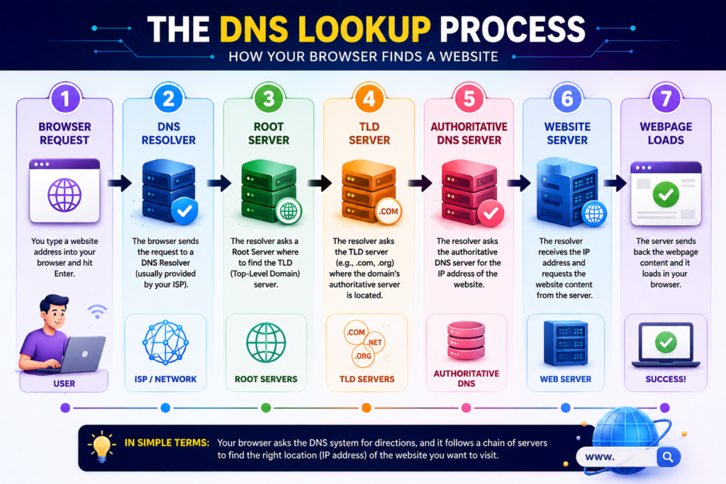 DNS lookup process