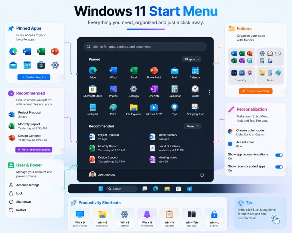 Windows 11 Start Menu customization