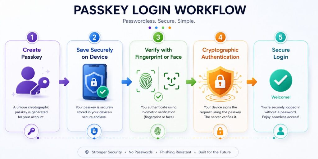 Passkey authentication process
