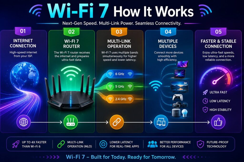 Wi-Fi 7 technology workflow