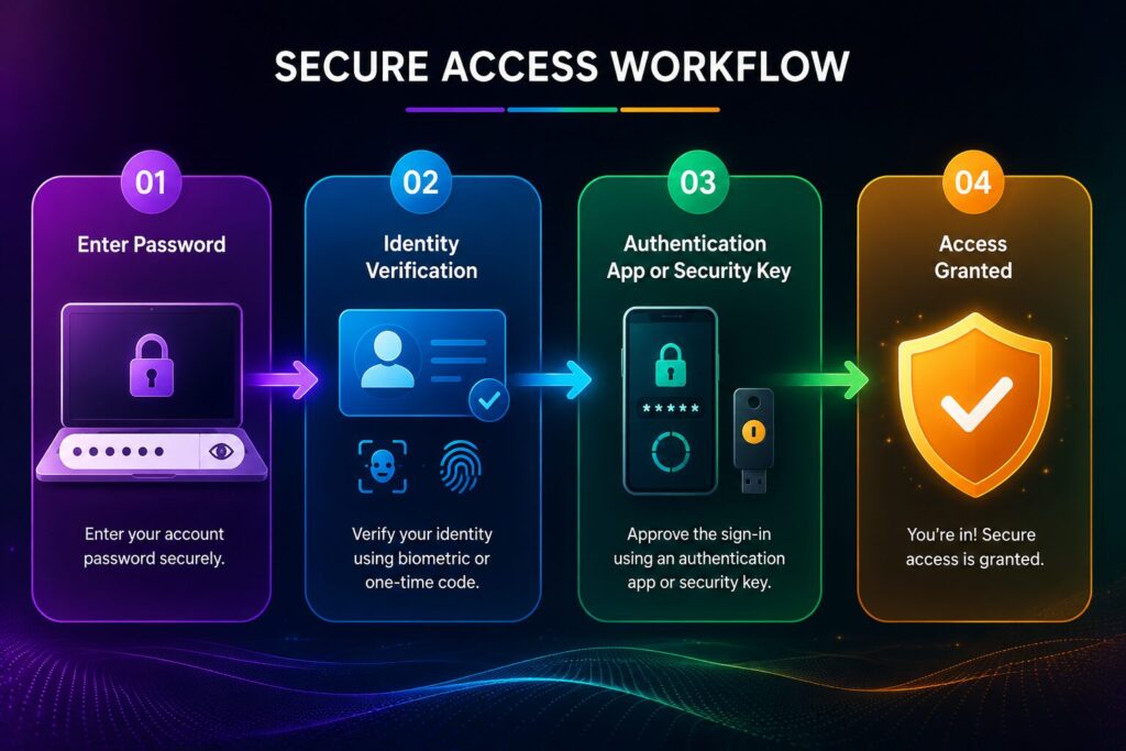 Two-factor authentication workflow