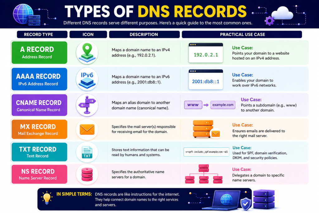 DNS records comparison