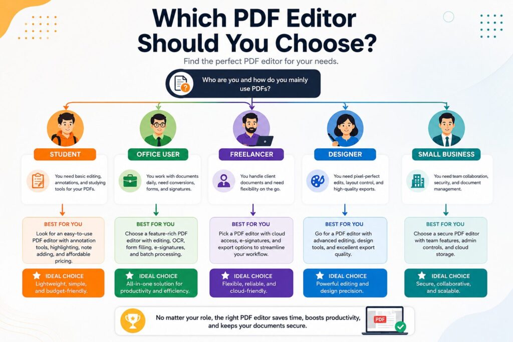 Choosing the right PDF editor