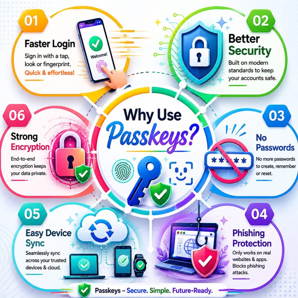 Benefits of passkeys