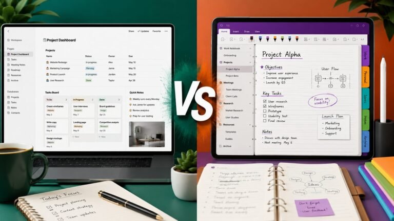Notion vs OneNote comparison