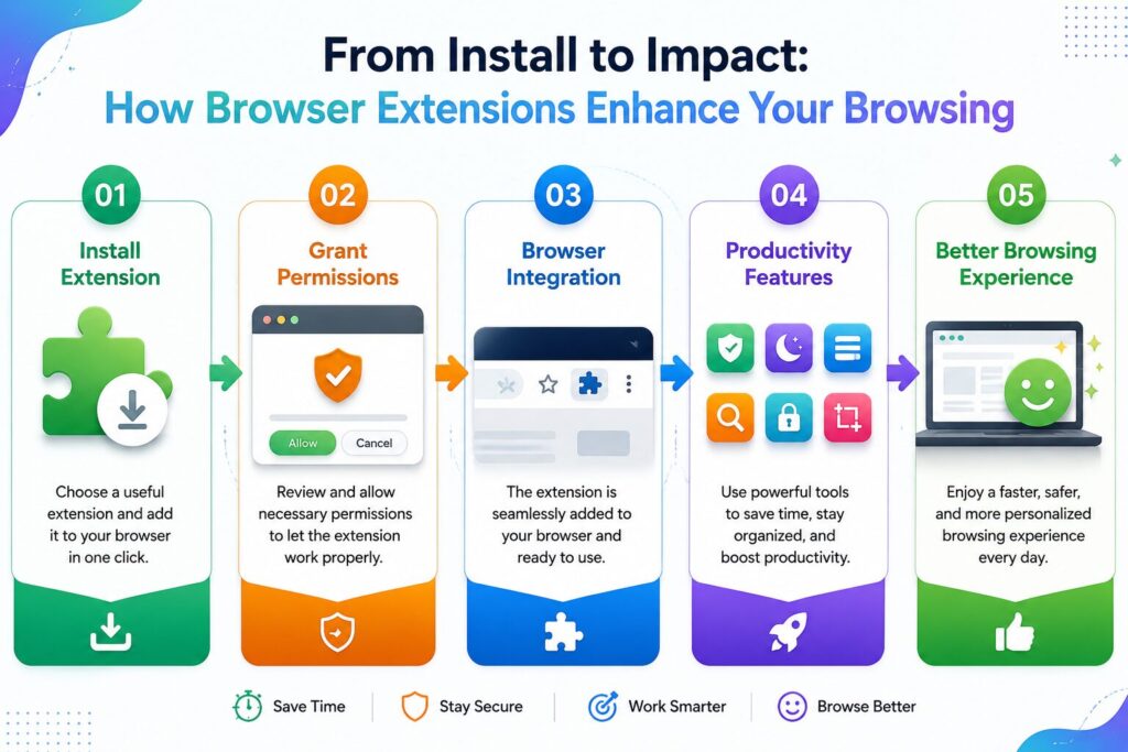 Browser extension workflow