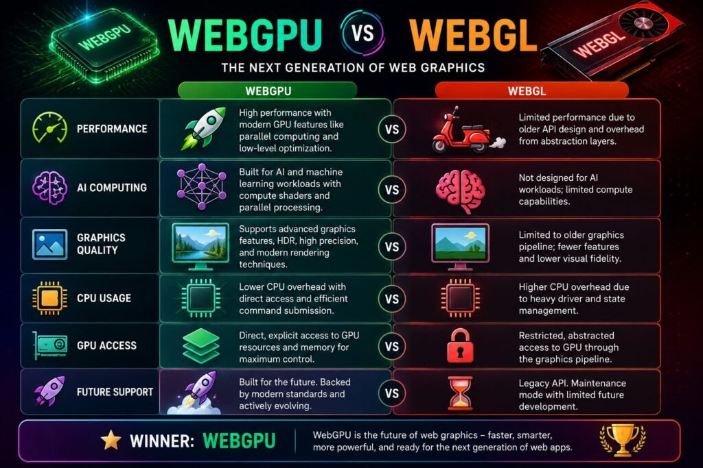 WebGPU vs WebGL comparison