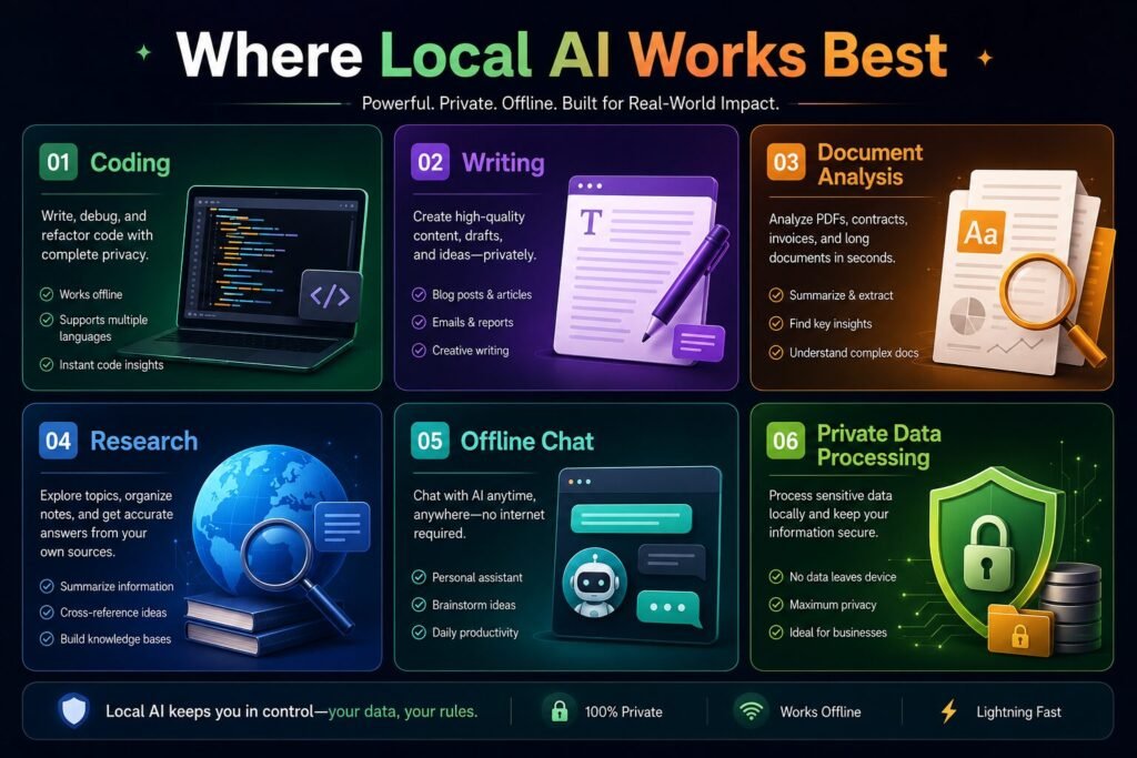 Best use cases for local AI