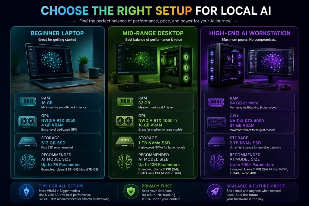 Hardware requirements for local AI