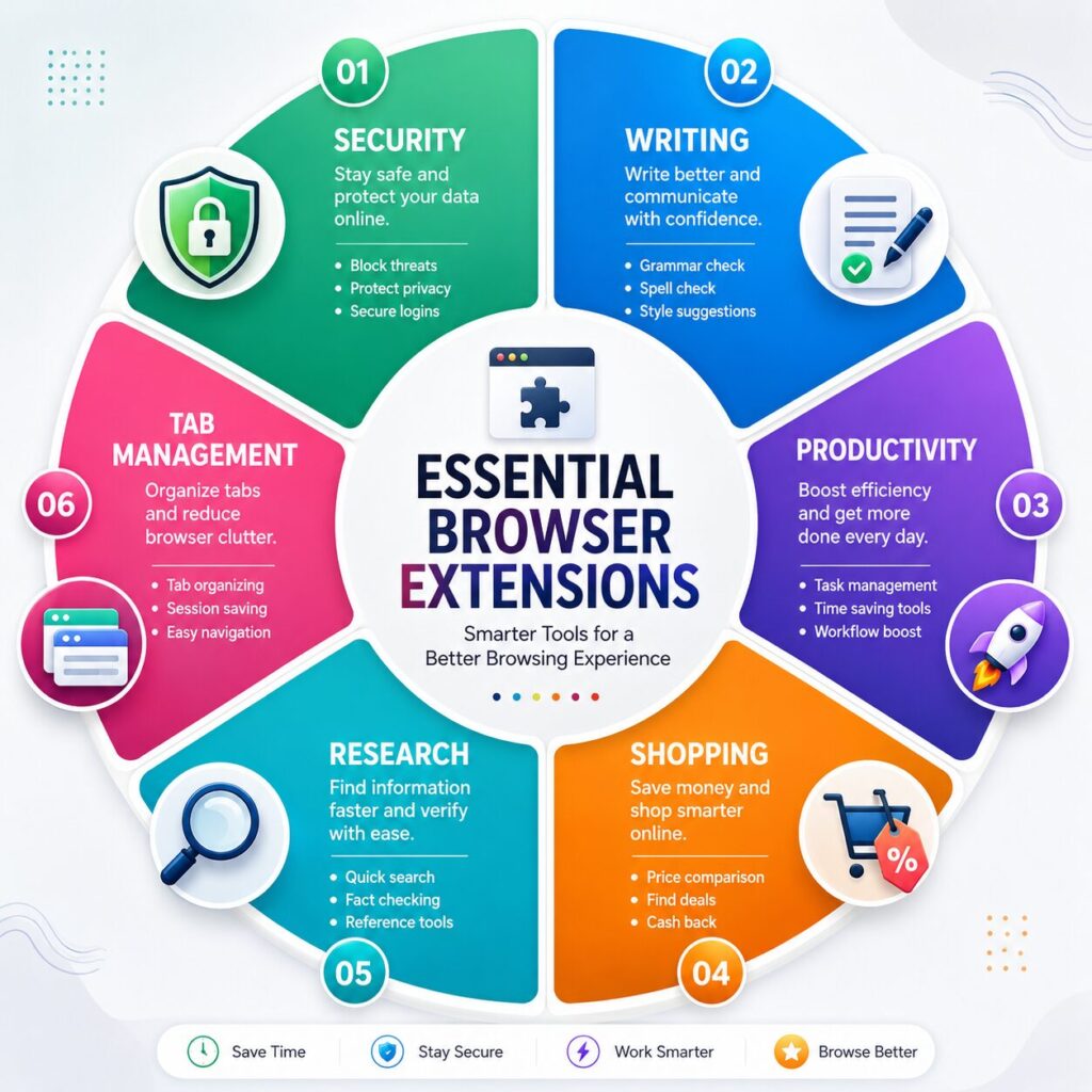 Browser extension categories