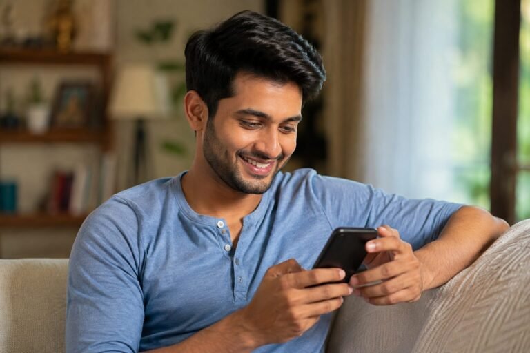 Person using WhatsApp's new 2026 features on a smartphone