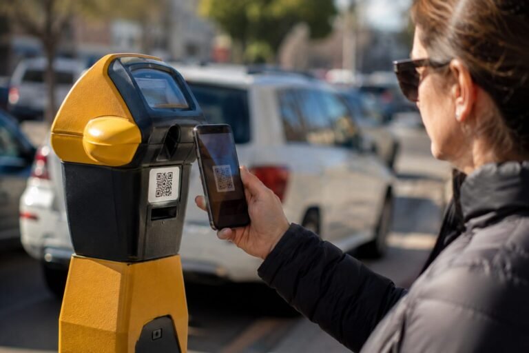 Person scanning a QR code, illustrating the rise of quishing scams