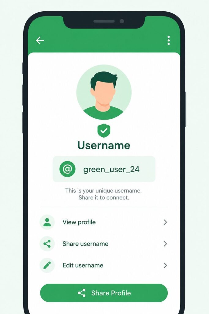 Illustration of WhatsApp's new username feature replacing phone numbers