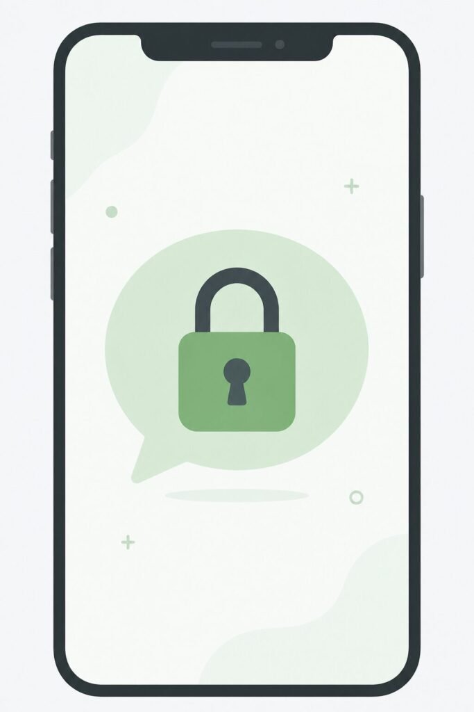 Illustration representing WhatsApp's stronger privacy and chat lock controls