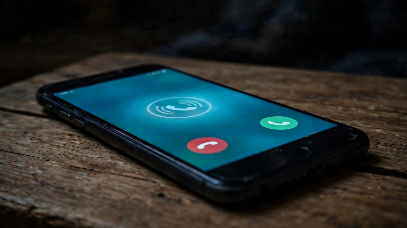 Suspicious scam call on a smartphone