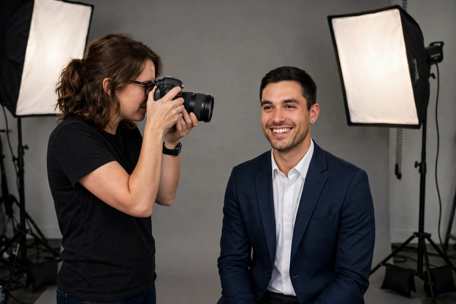 Illustration of a professional profile photo and banner on a profile page