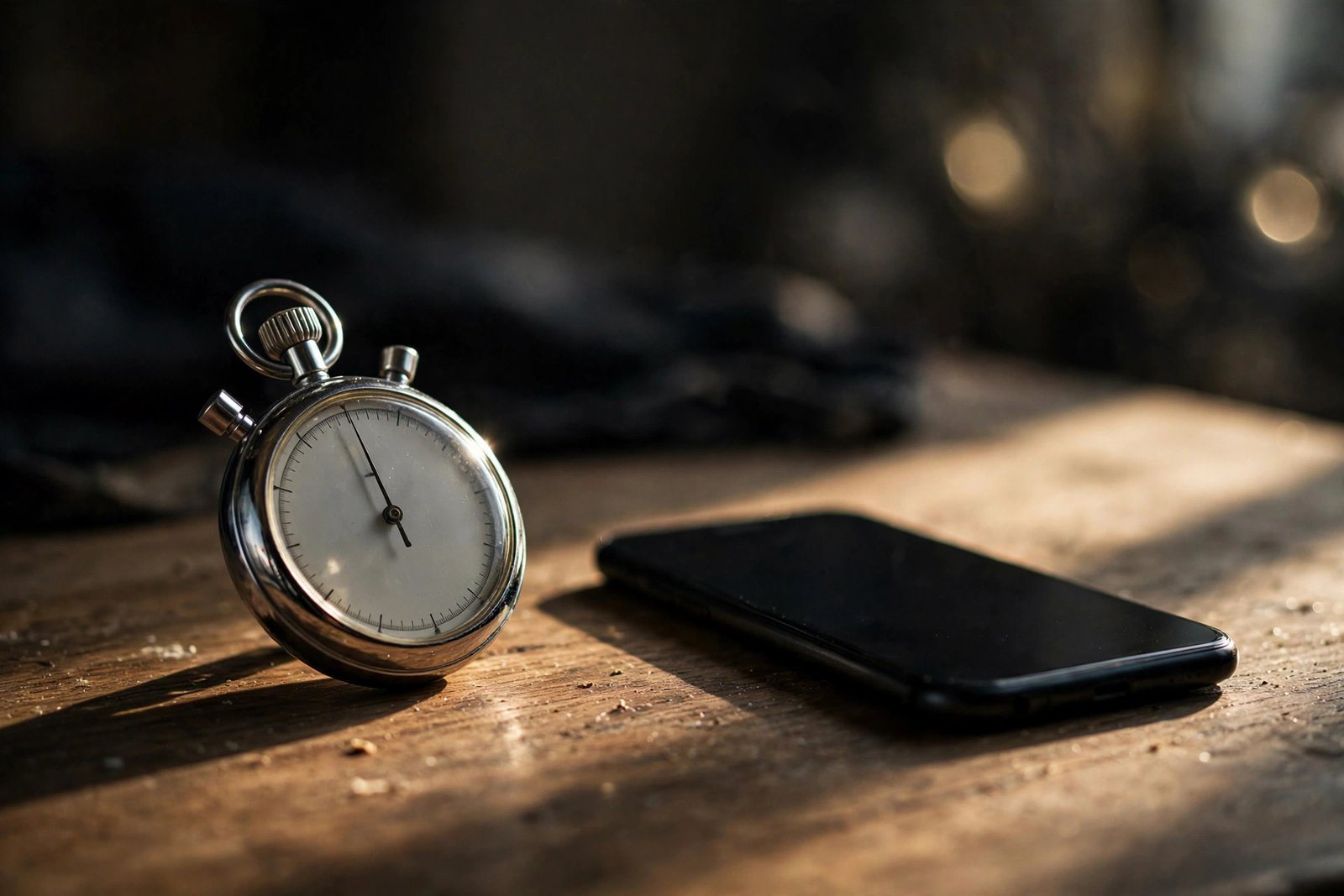 Illustration of a stopwatch with a play button, showing the importance of the first seconds