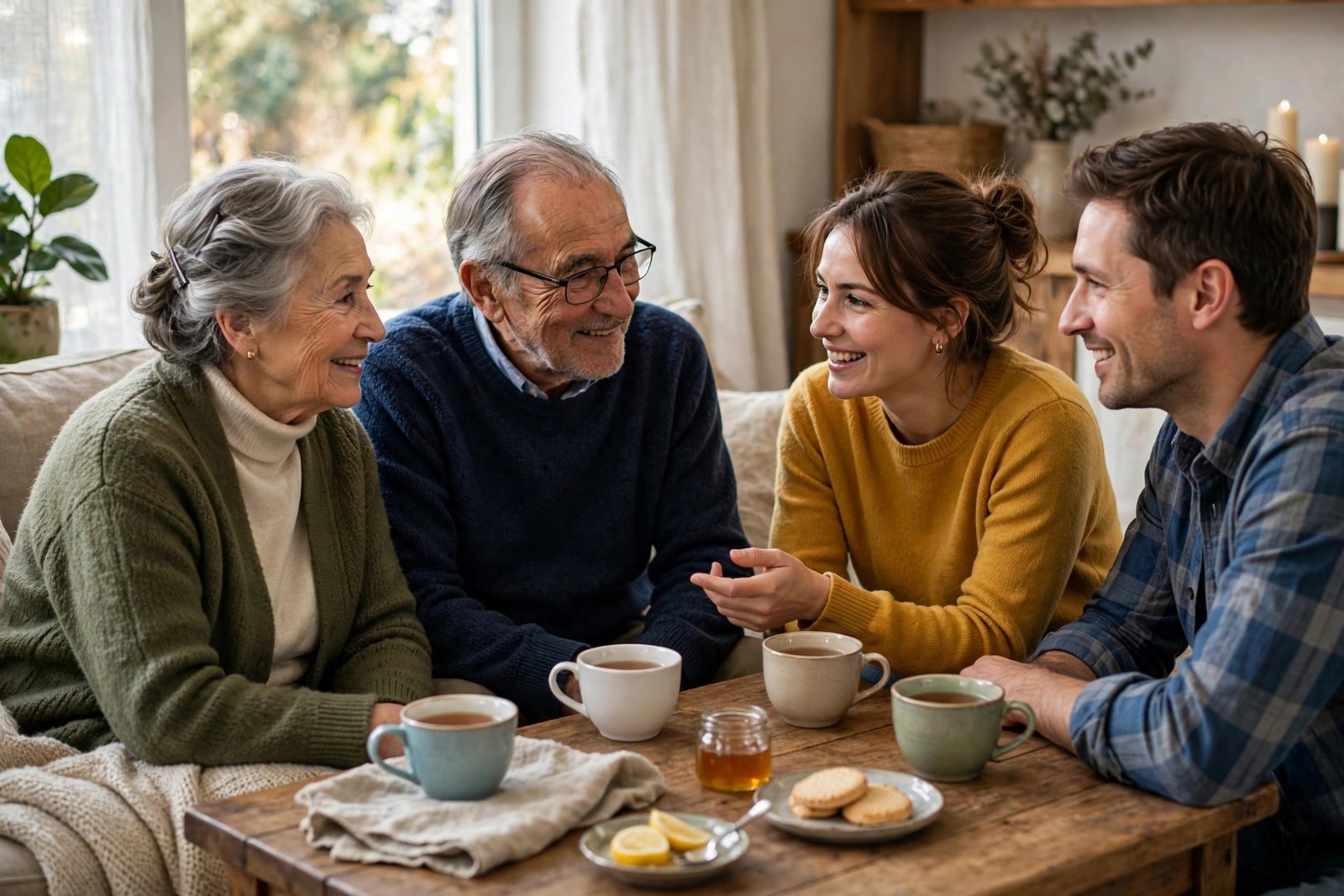 Supportive family conversation about online safety