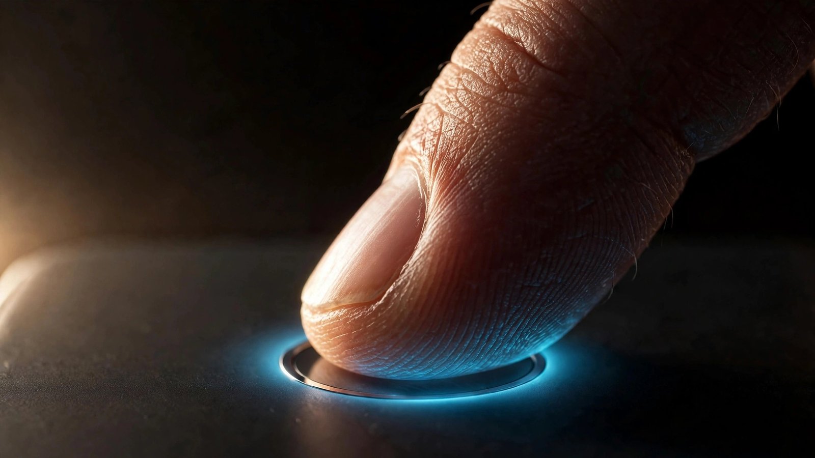 Fingerprint unlocking a phone with a passkey